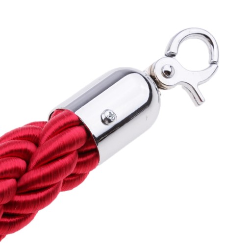 Kolejka na kłonicę linową z liną sprzętową (Rope with Hardware) , 6.6ft Red