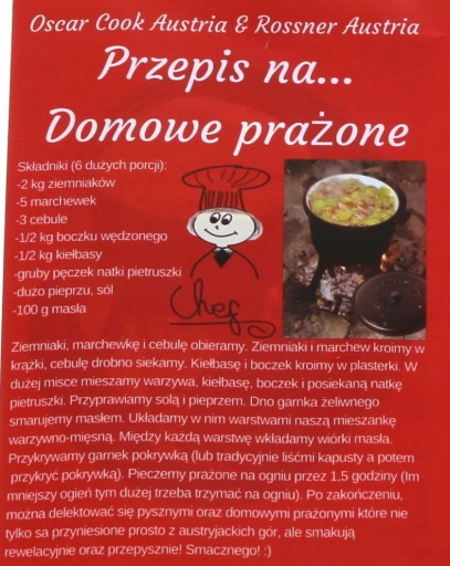 KOCIOŁEK MYŚLIWSKI 8L. PIECZONKI GARNEK ROSSNER