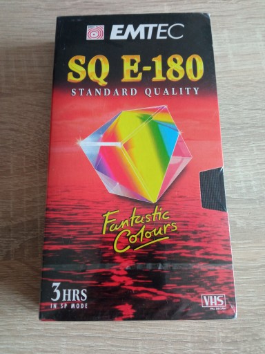 VHS кассета SQ-E-180 новая фольга