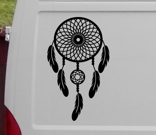 naklejka ŁAPACZ SNÓW bus vanlife kamper RV 40x24 cm