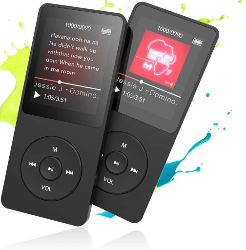 MP4 MP3-ПЛЕЕР РАДИО-ДИКТОФОН SD 16 ГБ Bluetooth 5.0-плеер, черный