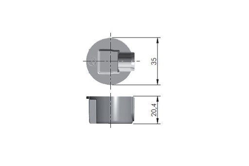 150 мм Quick Italiana Connector для столешницы - 5 комплектов
