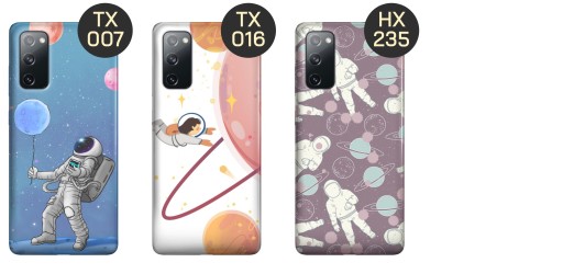 ETUI DO SAMSUNG GALAXY S20 FE / 5G WZORY ASTRONAUTA KOSMONAUTA RAKIETA CASE