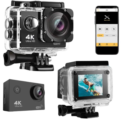 СПОРТИВНАЯ КАМЕРА GO ProU WIFI USB С ВОДОЗАЩИТНЫМ МИКРОФОНОМ 4K ULTRA HD!
