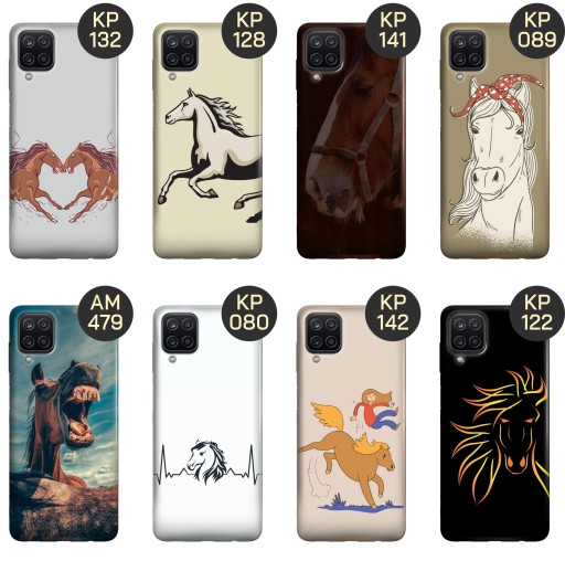 ETUI DO SAMSUNG GALAXY A12 / M12 WZORY KONIE KUCE PEGAZY OBUDOWA POKROWIEC