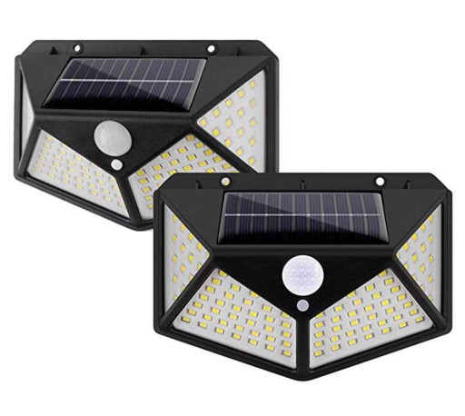 Солнечная лампа с датчиком движения и сумерек 100LED