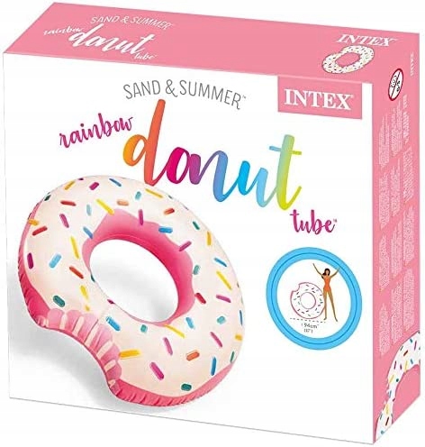 Надувной круг для плавания-пончика 107см INTEX 56265