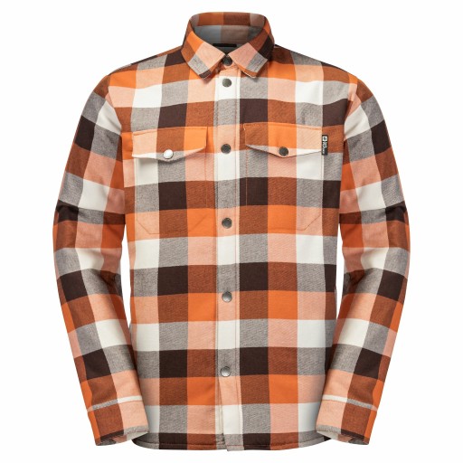 Jack Wolfskin M Мужская фланелевая рубашка в клетку