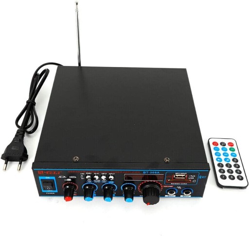 HiFi Bluetooth усилитель мощности с дистанционным управлением BT-309A 800 Вт