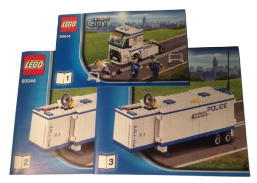 LEGO INSTRUKCJA - City Mobile Police Unit Policja 60044 2014r.