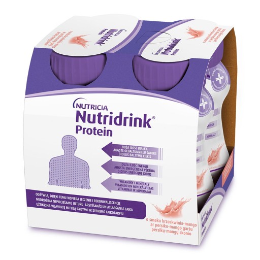 NUTRIDRINK PROTEIN со вкусом персика и манго 4х125мл