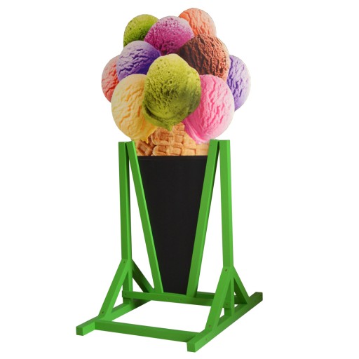 Водонепроницаемая рекламная вывеска ICE CREAM KNOBS