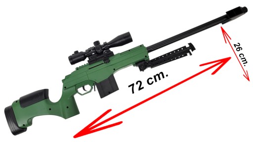 KARABIN SNAJPERKA na kulki Sako Celownik LASEROWY + Dwie tarcze strzeleckie