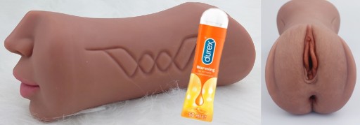 MASTURBATOR DLA MĘŻCZYZN 3w1 SZTUCZNA POCHWA, USTA, ANAL + ŻEL