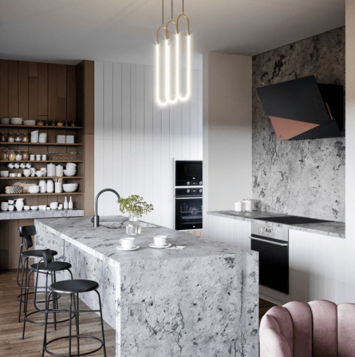 OKAP PRZYŚCIENNY CIARKO DESIGN TRIO CZARNY/ZŁOTO