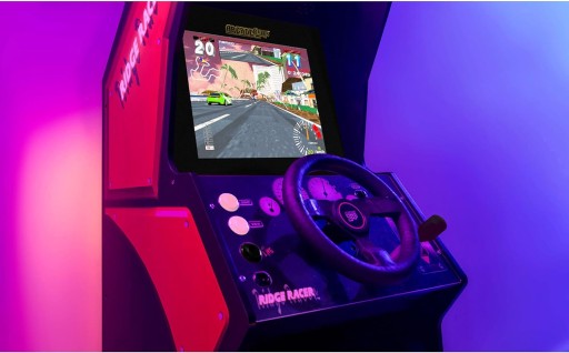 Аркадная консоль в стиле ретро, ​​стоящая Ridge Racer 5in1, рулевое колесо автомобиля