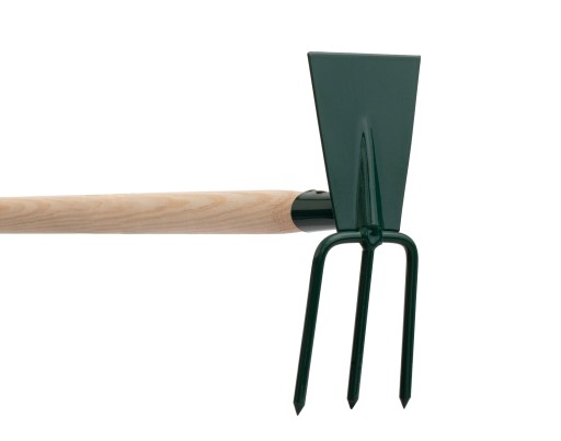 MOTYKA MOTYCZKA OGRODOWA DO KOPANIA KOPACZKA Z WIDEŁKAMI 7cm HACZKA 83cm