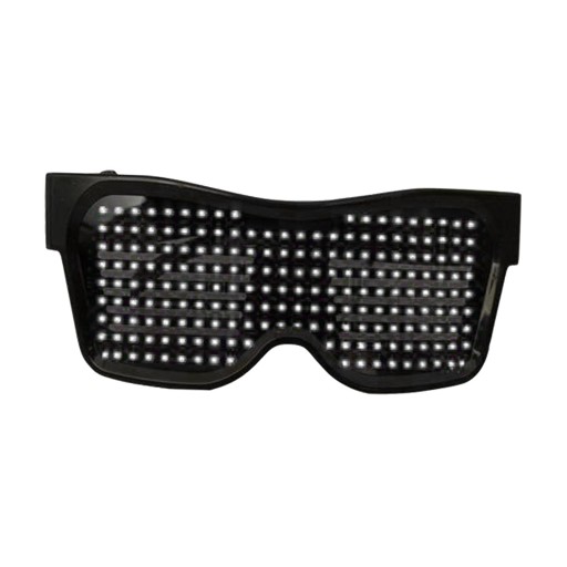 Светодиод Bluetooth для Raves Fun, мигающий дисплей, розовый