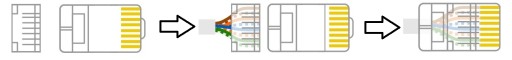 10 шт. РАЗЪЕМЫ RJ45 FTP Cat 6 с направляющей Разъем локальной сети 8P8C RJ45