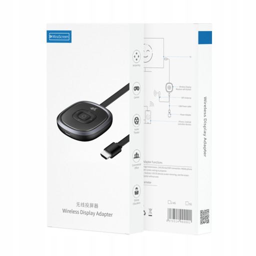 Беспроводной адаптер WIFI HDMI для телевизора 4K 5G/2.4G