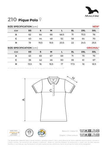 Рубашка Pique Polo Malfini 210 Хлопковая футболка Orange 2xl