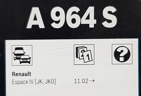 Renault Espace IV 4 Bosch Wipers Set Set