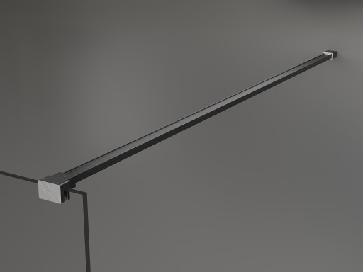 MEXEN KIOTO ŚCIANKA PRYSZNICOWA WALK-IN 180 x 200 CM GUN GRAY szkło 8 mm