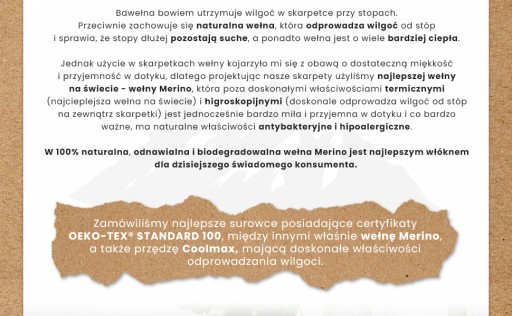 Skarpetki dziecięce 3Kamido OUTDOOR wełna merino szaro - pomarańczowe 27-30