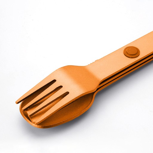 Набор столовых приборов для кемпинга, нож Spork, набор Spork, портативный, металлический, многоразовый