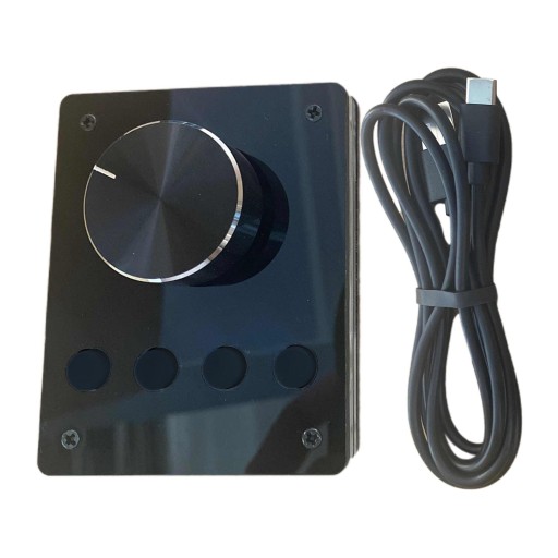 Klawiatura z kontrolerem głośności USB Simple Black
