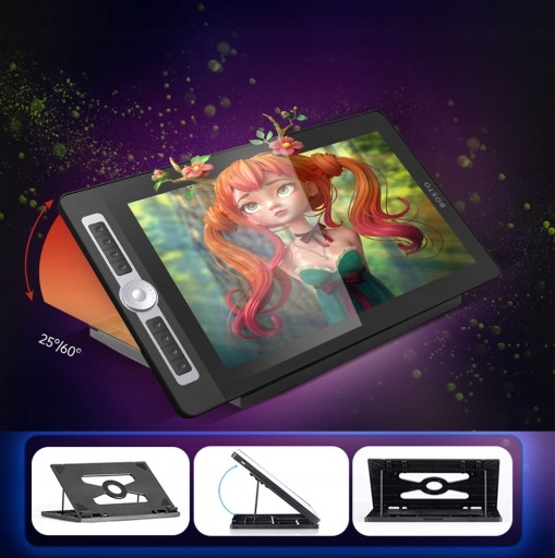 Графический планшет BOSTO BT-16HD PRO IPS с диагональю 15,6 дюйма