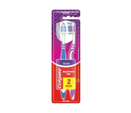 Зубная щетка Colgate Zig Zag Plus среднего размера 2