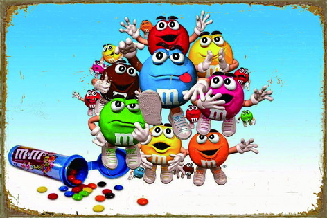 Tablica Ozdobna Blacha M&M's Sweets