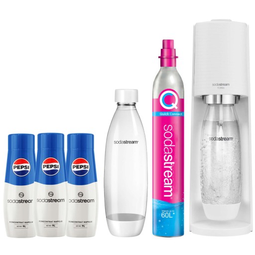 SodaStream Terra Saturator, 1 бутылка + 3 сиропа
