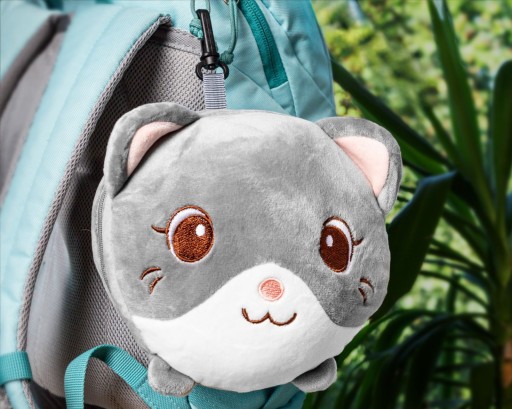 ПОДУШКА ДЛЯ ПУТЕШЕСТВИЯ С МАСКОЙ ДЛЯ ГЛАЗ HAPPY CAT