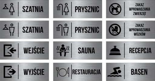 TABLICZKA Zarząd Piktogram Aluminium