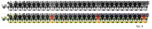 PERFOMETER 1/8моно линейка с шагом зуба 0,05 мм ИЗМЕРЕНИЯ