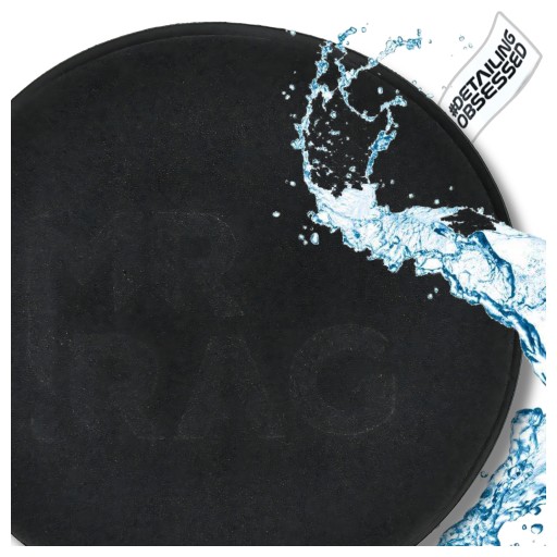 APLIKATOR PIANKOWY MR RAG BLACK do aplikowania wosku i dressingu, cleanera