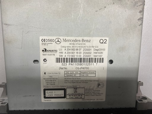 Mercedes C 2049009807 Радионавигационная система