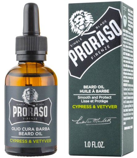 PRORASO CYPRESS VETYVER масло для бороды 30 мл