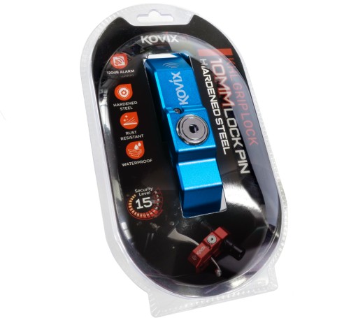 Grip lock z alarmem niebieski KOVIX