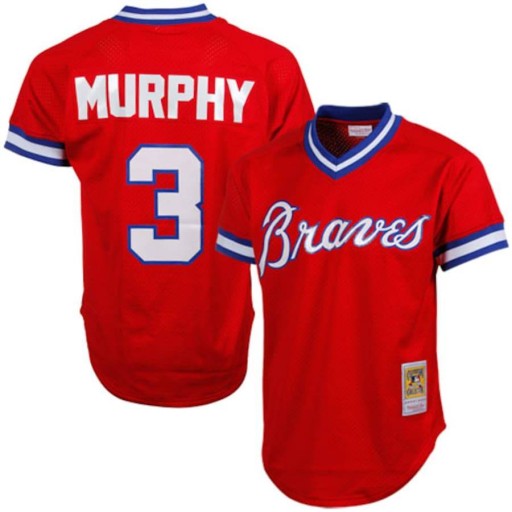 Бейсбольные майки Atlanta Braves #3, Джерси Мерфи, 3XL