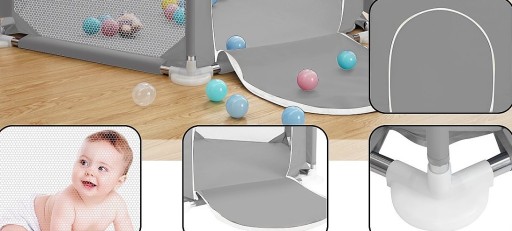 ДЕТСКИЙ ПЕНСИОННЫЙ 126 x 126 см СУХОЙ БАССЕЙН +100 шаров