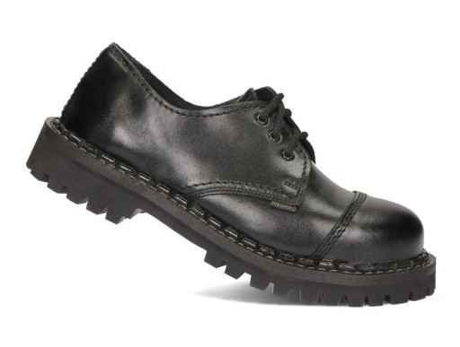 KULTOWE NISKIE GLANY STEELNOSE 066 CZARNY 44