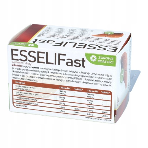 ESSELIFast для холестерина и печени 60 капсул