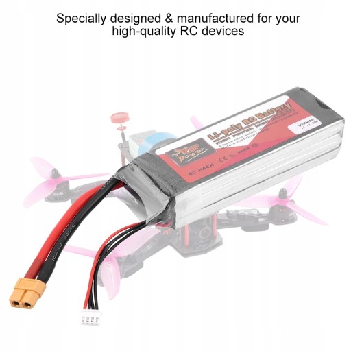 Аккумулятор LiPo 11,1 В 5000 мАч со штекером XT60