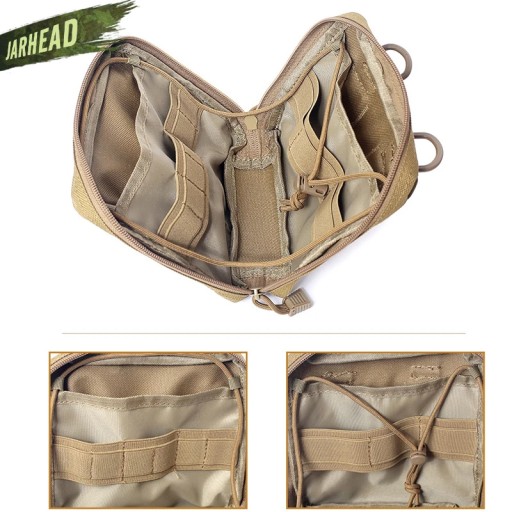 1000D Аптечка первой помощи, тактическая сумка-амфибия Molle с крючком и петлей-амфибией