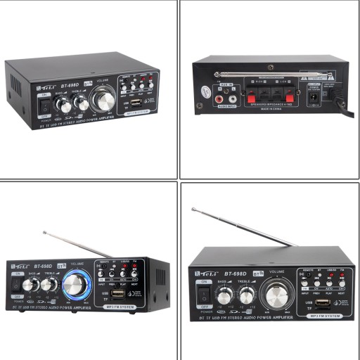 РАДИОЦИФРОВОЙ УСИЛИТЕЛЬ МОЩНОСТИ СТЕРЕОЗВУКА 180 Вт BT-698D HIFI