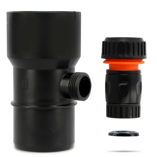 ŁAPACZ DESZCZÓWKI 63 MM ZBIERACZ WODY DESZCZOWEJ ODZYSKIWACZ RYNNY CZARN X5
