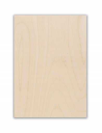 SKLEJKA DESKA A4 3mm FORMATKA DO LASERA CNC GRAWER 210x297mm 1 SZT KLASA 1